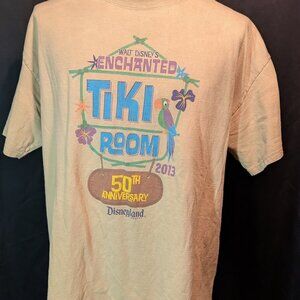 Disneyland Land Disney World Enchanted Tiki Room 50th Anniversary 2013 Shirt XL